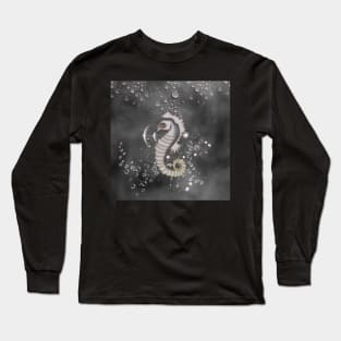 Sweet little seahorse and bubbles Long Sleeve T-Shirt